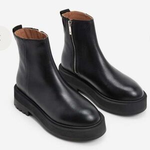 Flattered Sleek Black Ankle Booties